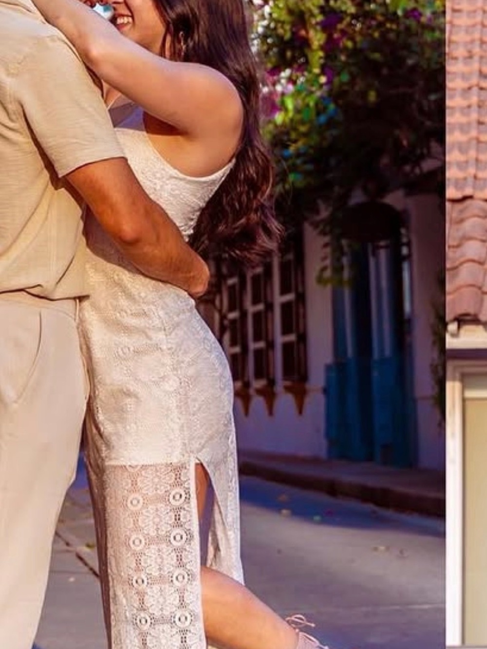 love on a hanger Cream Lace Maxi Slip Dress - Picture 7 of 8